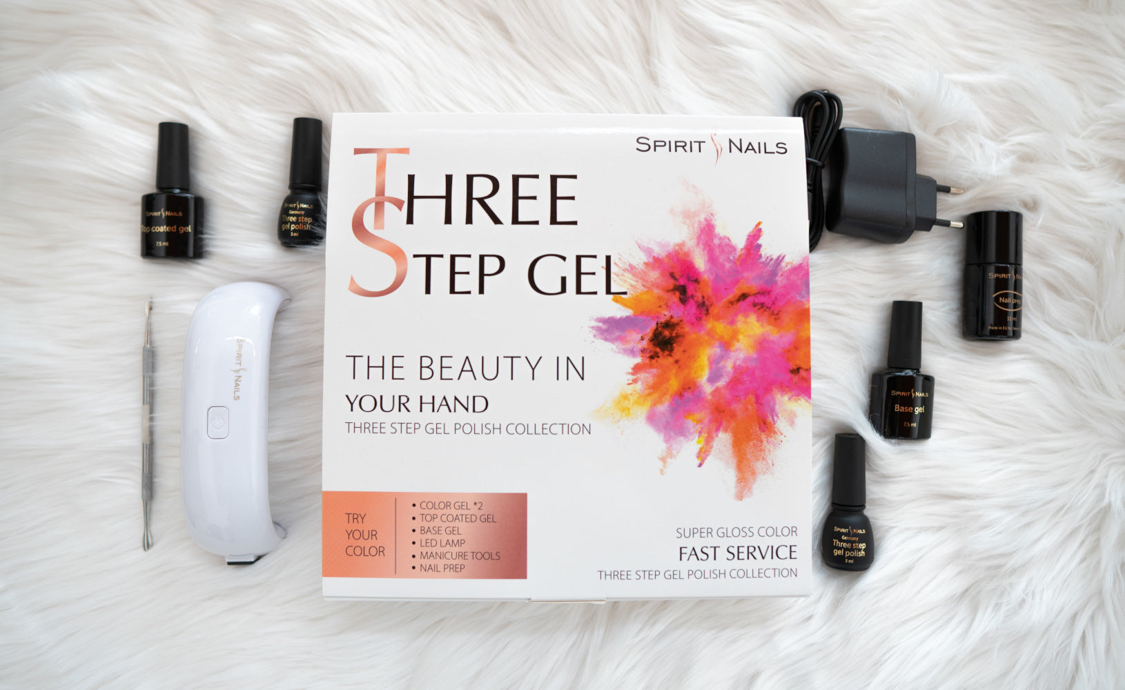 Three Step Gél Lakk Készlet Nude Nails