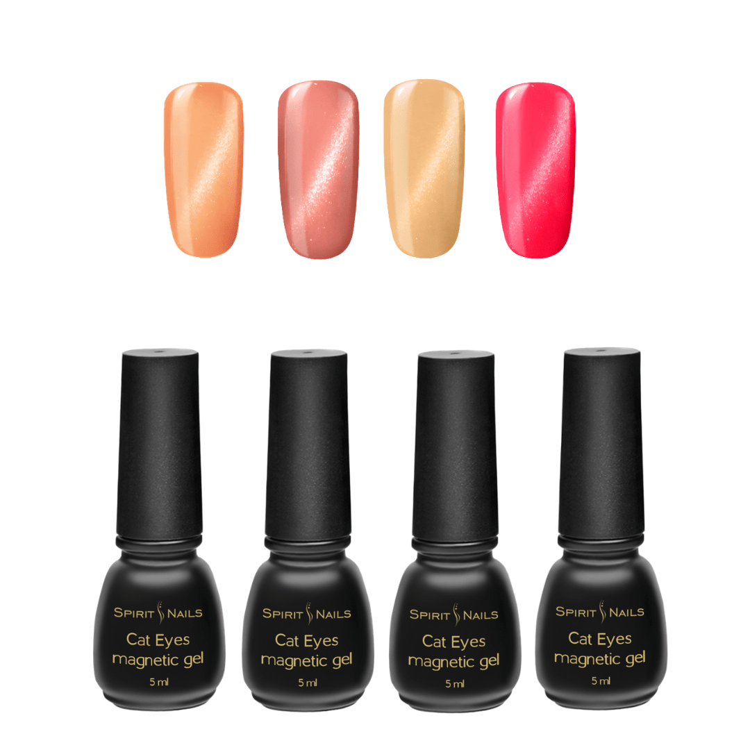 4 Darabos Cat Eyes Rose Nude Gél Lakk Készlet Spirit Nails